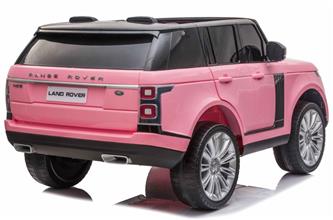 Range Rover Sport XL Elbil till barn Pink m/Lithium + Gummihjul + Lädersäte-5