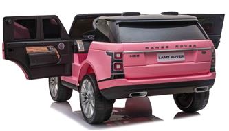 Range Rover Sport XL Elbil till barn Pink m/Lithium + Gummihjul + Lädersäte-6