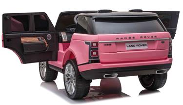 Range Rover Sport XL Elbil till barn Pink m/Lithium + Gummihjul + Lädersäte-6