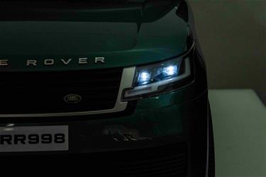 Range Rover Vogue 24V grön lack med/2x24V + gummihjul + fjärrkontroll-10