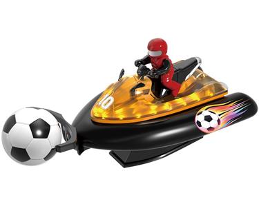 RC-fotboll motorbåt 2,4 GHz med ljus och vattensprut – orange