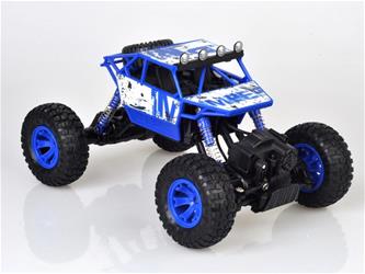 Rock Rover Radiostyrd 4WD Crawler 1:18 2.4G, Blå-4