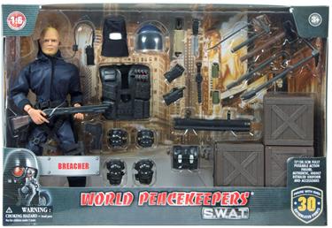 S.W.A.T. Breacher Polis Figur Deluxe paket 30,5cm-2