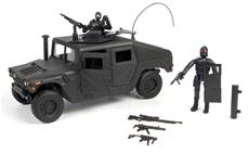 S.W.A.T. Humvee  m. tillbehör +2 figurer 1:18