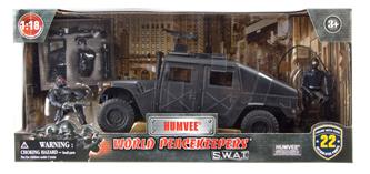 S.W.A.T. Humvee  m. tillbehör +2 figurer 1:18-2