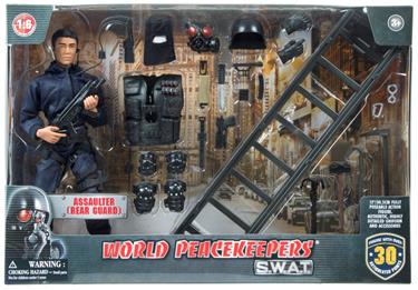 S.W.A.T. Rear Guard Polis figur Delux paket 30,5cm-2