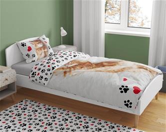Sängkläder med kattmotiv ”Sweet Dreams” – 100 procent bomull-2