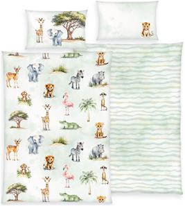 Safari Sängkläder 100x135 cm – bomull – GREEN by OEKO-TEX