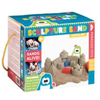 Sandskulpturer 2kg formbar leksand + slottsformar