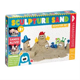 Sandskulpturer (Monsterset med 1 kg formbart sand)