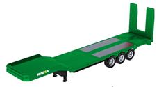 Scania släpvagn med platt lastflak 1:18 – Grön