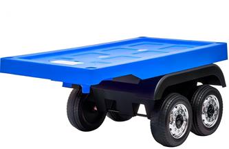 Släpvagn till Scania R och Mercedes Benz Actros lastbil, Blå