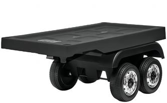 Släpvagn till Scania R och Mercedes Benz Actros lastbil, Svart