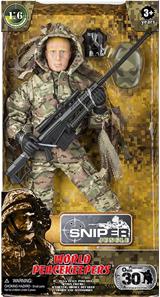 Sniper Jungle Militär actionfigur 30,5cm m. tillbehör-2