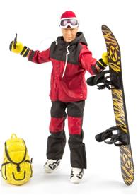 Snowboarder Action Figur med tillbehör 30,5cm