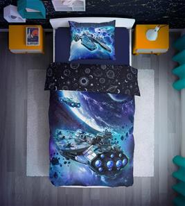 Space Rum sängkläder 140x200 cm – 100 procent bomull-2