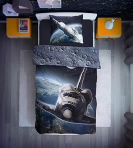 Space Rymdfarkost Sängkläder 140x200 cm – 100 procent bomull-2