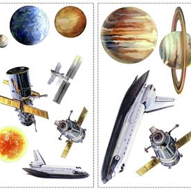 SPACE TRAVEL Wallstickers-4