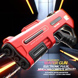 Space Water Gun – Elektrisk vattenpistol med dubbel vattenstråle – Röd-3