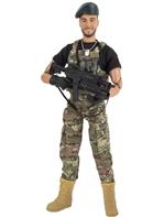 Special Forces Green Beret actionfigur 30,5cm m. tillbehör