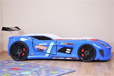 Speed Tuning 4WD Bilsäng med komplett LED-Ljus och ljudpaket, blå-3