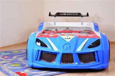Speed Tuning 4WD Bilsäng med komplett LED-Ljus och ljudpaket, blå-5