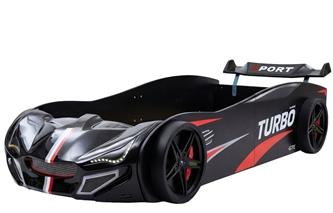 Speedy 4WD Bilsäng med LED-Ljus, svart