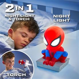 Spiderman 2i1 Nattlampa och lykta Figur-7