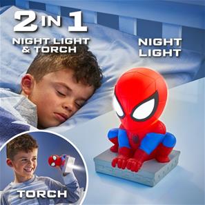 Spiderman 2i1 Nattlampa och lykta Figur-7