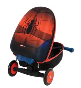 Spiderman 3-i-1 Sparkcykel med väska-4