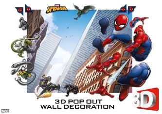 Spiderman 3D Väggdekoration - Wallstickers / Tapet-4