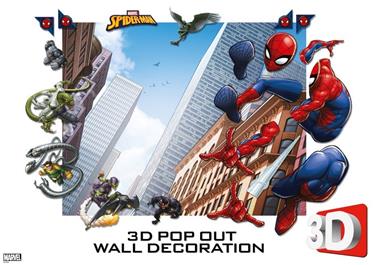 Spiderman 3D Väggdekoration - Wallstickers / Tapet-4