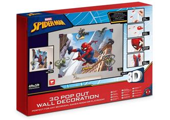 Spiderman 3D Väggdekoration - Wallstickers / Tapet-5