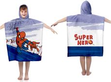 Spiderman Poncho badhandduk med huva - 100 procent bomull