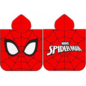 Spiderman Poncho badhandduk med huva-3