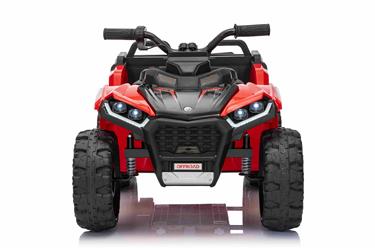 Sport EL-ATV 22,2 V med 6 hjul, litiumbatteri, lädersäte, gummi, röd-5