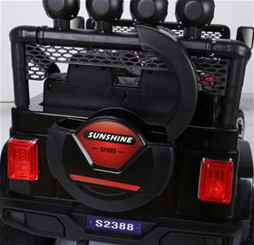 Sport SUV 4x4 elbil 12v m/4x45W + Gummihjul + fjärrk.-11