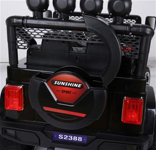 Sport SUV 4x4 elbil 12v m/4x45W + Gummihjul + fjärrk.-11