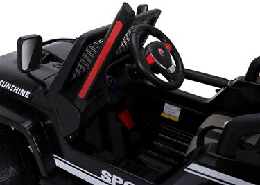 Sport SUV 4x4 elbil 12v m/4x45W + Gummihjul + fjärrk.-9