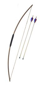 Sportbåge 120 cm m/2 pilar med fjädrar