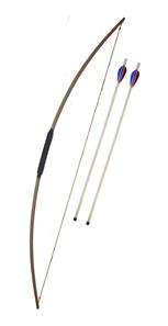 Sportbåge 120 cm m/2 pilar med fjädrar