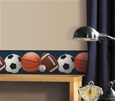 Sportbollar Border Wallsticker 22,86 x 457.2 cm