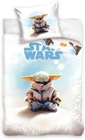 Star Wars Grogu Baby Yoda Påslakanset 150 x 210 cm - 100 procent bomull