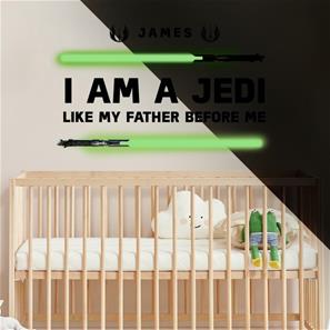 Star Wars ''I AM A JEDI, Like my father before me'' Wallstickers-2