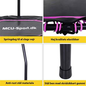  MCU-Sport Fitness Studsmatta Octagon hopfällbar,handtag 122cm, pink-2