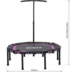  MCU-Sport Fitness Studsmatta Octagon hopfällbar,handtag 122cm, pink-4