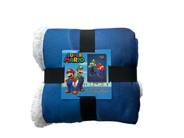 Super Mario Sherpa Fleecefilt - 100 x 150 cm-3