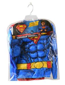 Superman Muskeltopp och mantel Utklädning-2