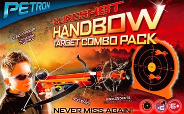  Sureshot Handbow + Skjutskiva  för børn m/6 dartpilar-2