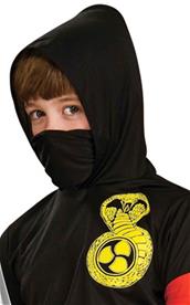 Svart Ninja utklädningsdräkt till barn-2